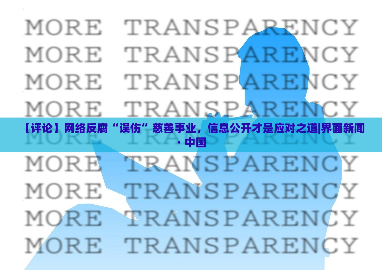 【评论】网络反腐“误伤”慈善事业，信息公开才是应对之道|界面新闻 · 中国