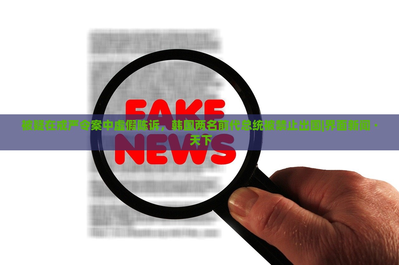 被疑在戒严令案中虚假陈诉，韩国两名前代总统被禁止出国|界面新闻 · 天下