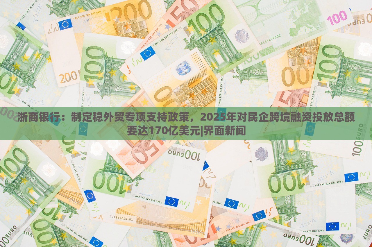 浙商银行：制定稳外贸专项支持政策，2025年对民企跨境融资投放总额要达170亿美元|界面新闻
