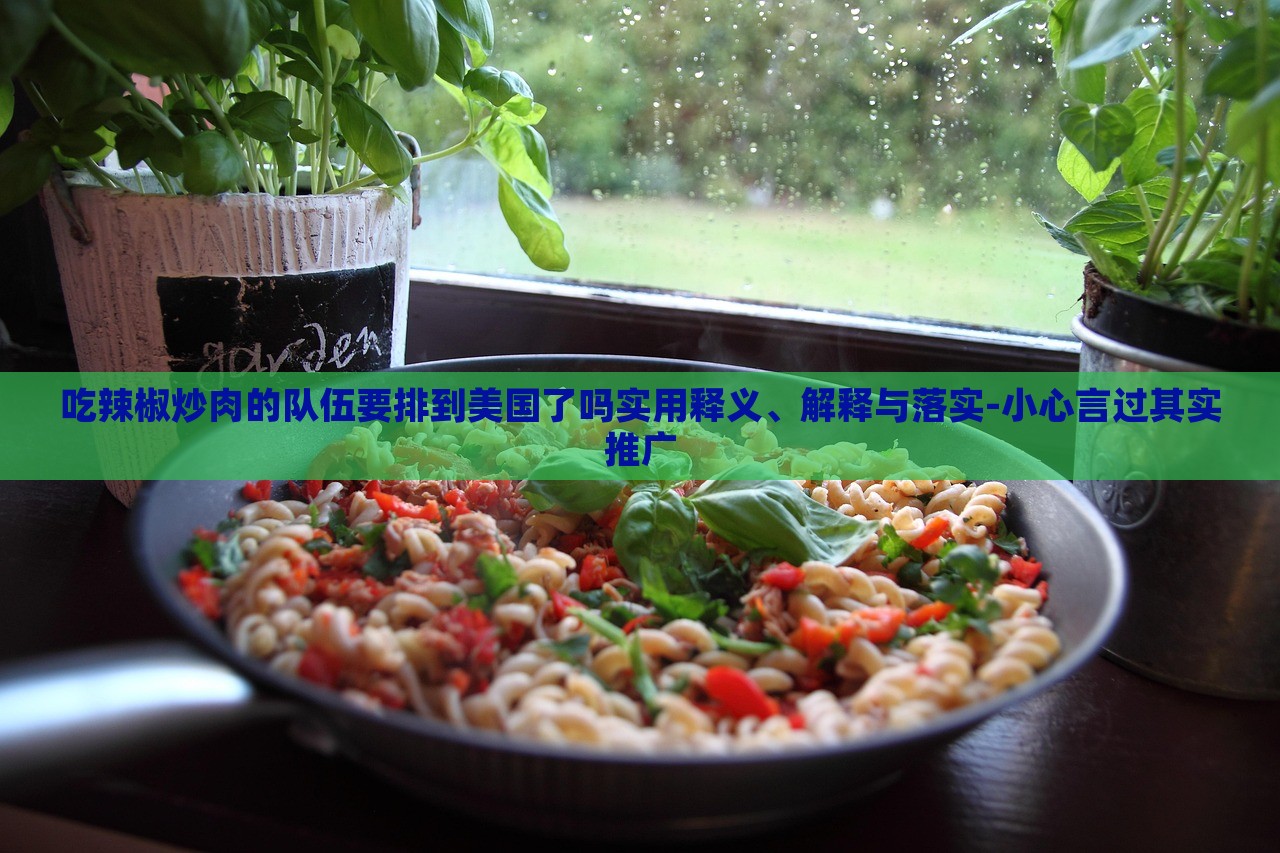 吃辣椒炒肉的隊伍要排到美國了嗎實用釋義、解釋與落實-小心言過其實推廣