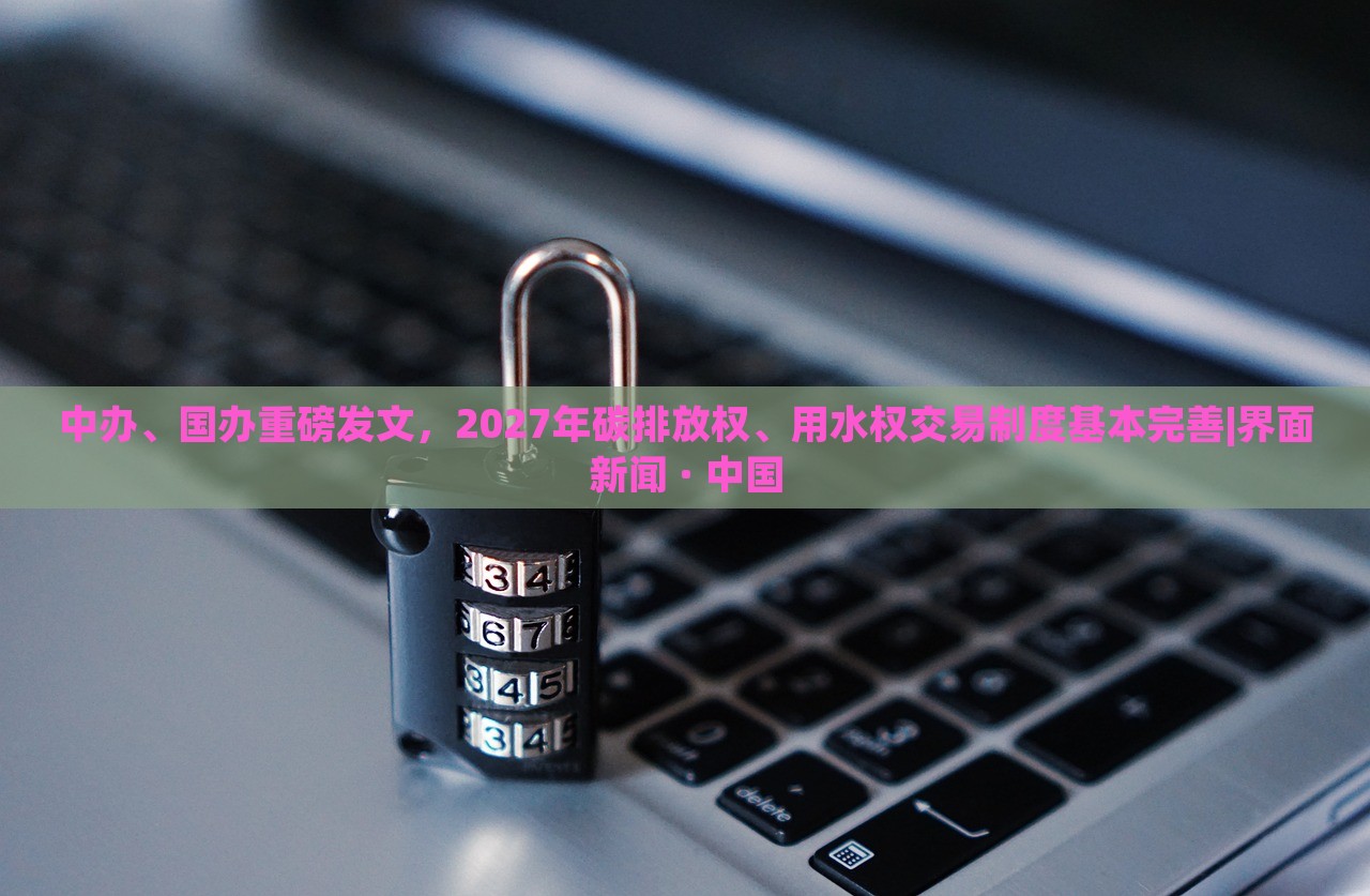 中办、国办重磅发文，2027年碳排放权、用水权交易制度基本完善|界面新闻 · 中国