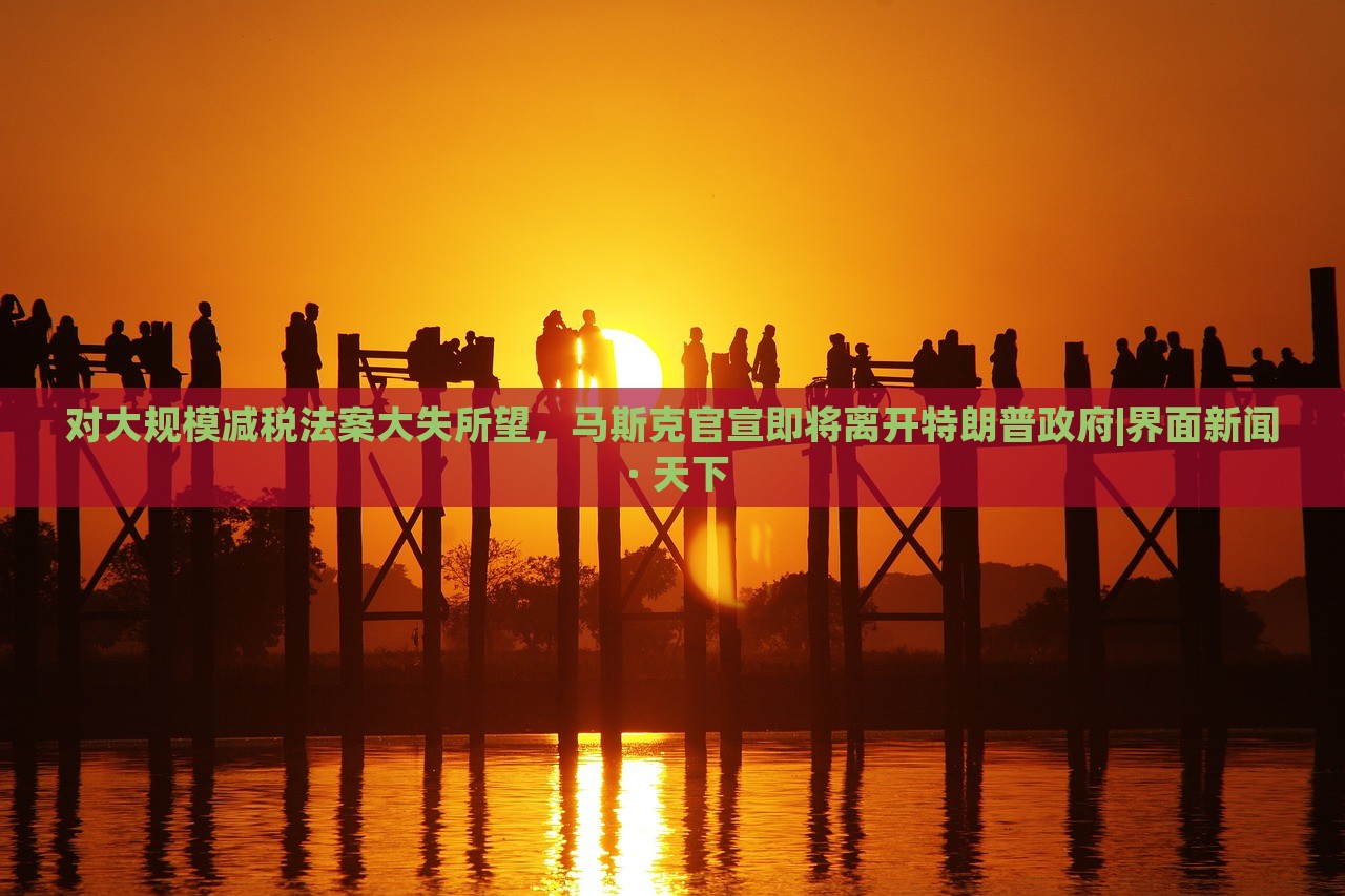 對(duì)大規(guī)模減稅法案大失所望，馬斯克官宣即將離開特朗普政府|界面新聞 · 天下