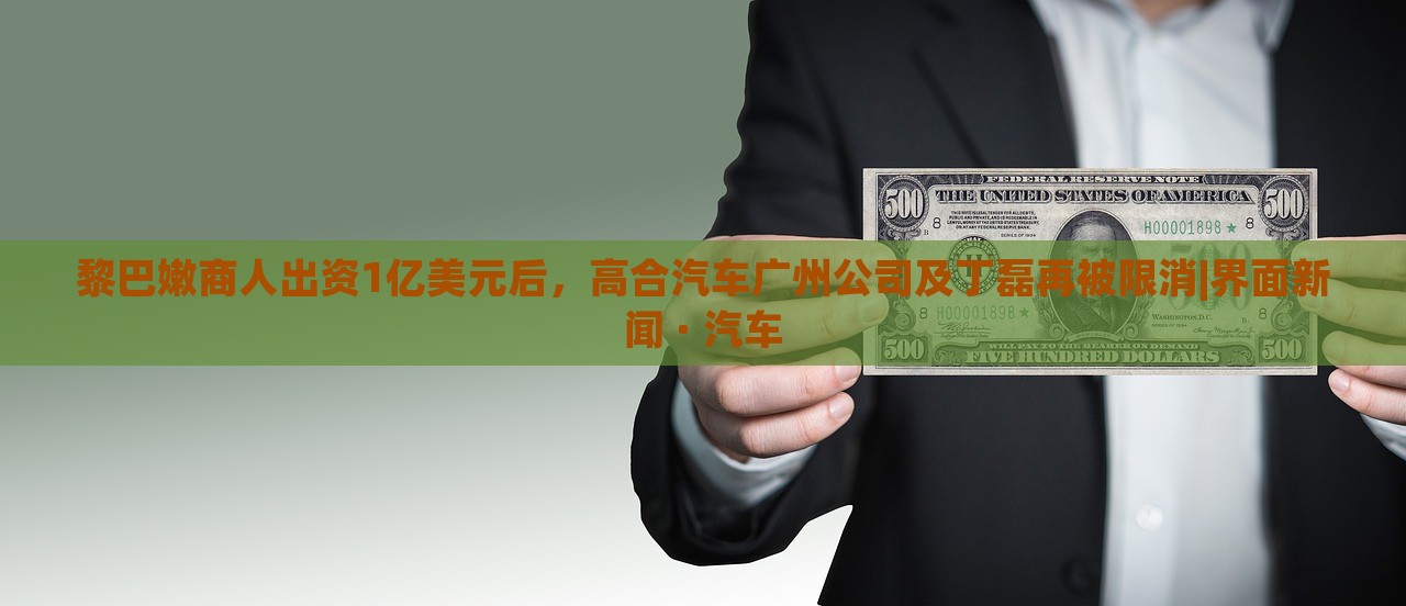 黎巴嫩商人出資1億美元后，高合汽車廣州公司及丁磊再被限消|界面新聞 · 汽車