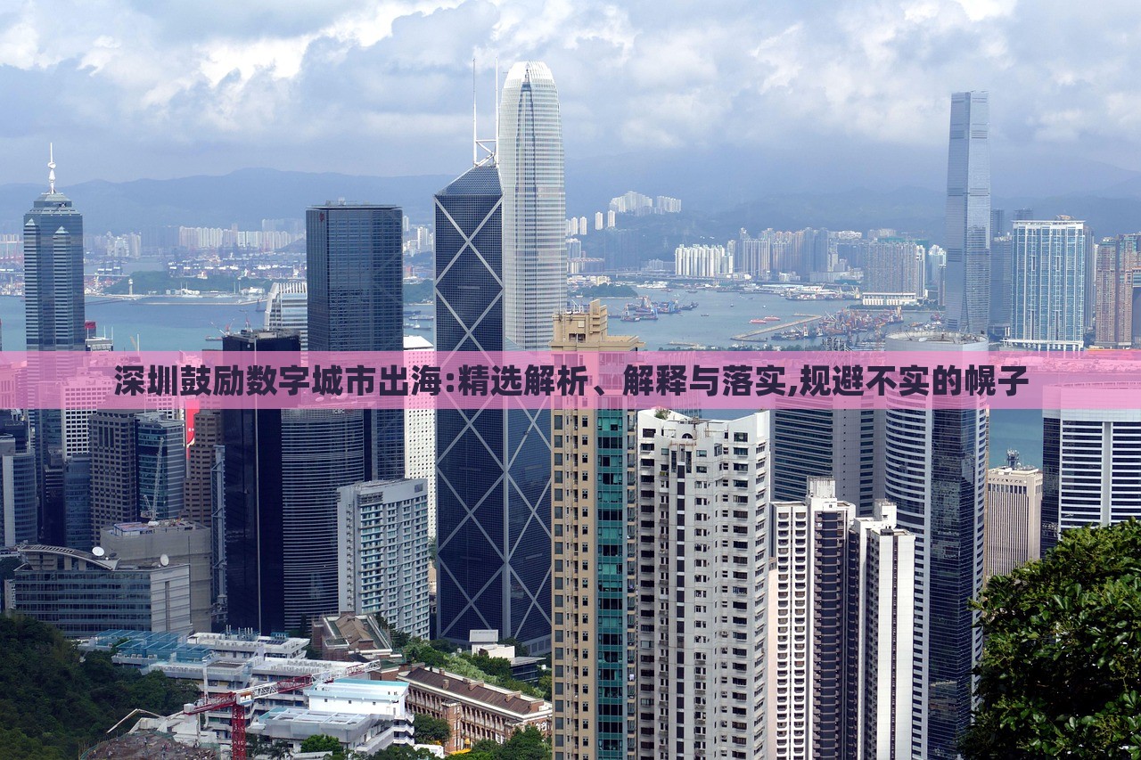 深圳鼓勵數(shù)字城市出海:精選解析、解釋與落實,規(guī)避不實的幌子